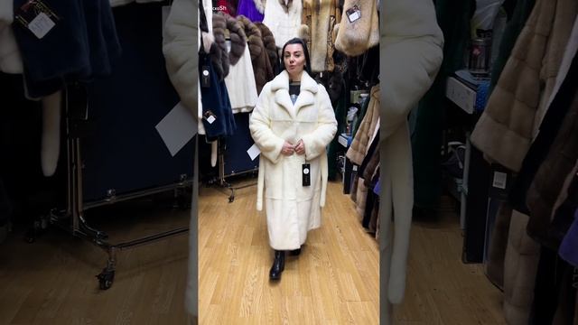 Белая норковая шуба Стиль пальто смотреть онлайн