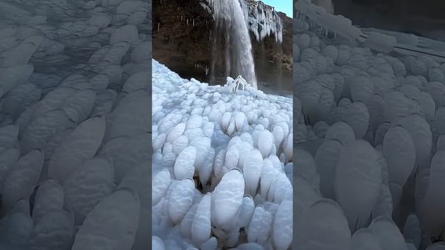 Amazing Beautiful Place of the World l Ice Mountain Waterfall #amazing #nature #travel #adventure смотреть онлайн