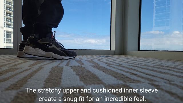 Nike Air Huarache Runner Black/Medium Ash/Khaki/White @nike #huaraches #nike