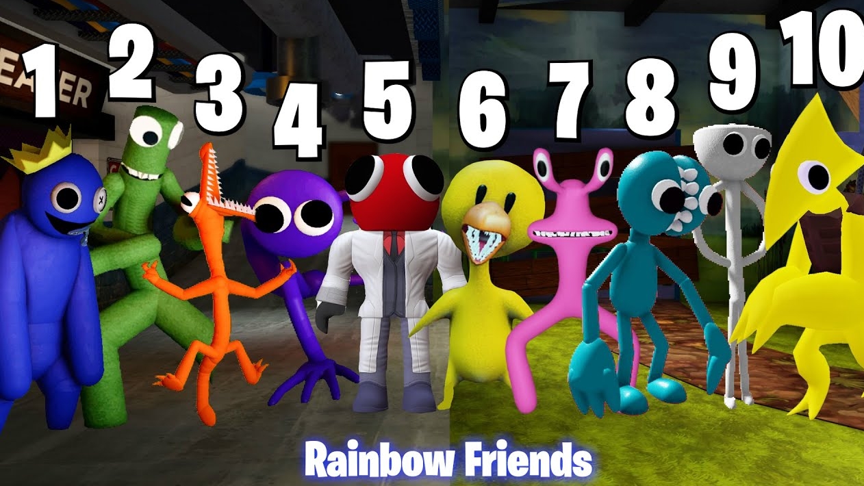 НОВЫЕ RAINBOW FRIENDS Все фазы - Friday Night Funkin' смотреть онлайн