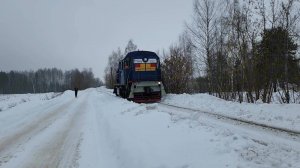 Тепловоз ТГМ4Б 1020 работает на Ногинском ППЖТ.