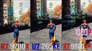 RYZEN 7 9700X vs ULTRA 7 265KF vs RYZEN 7 9800X3D || PC GAMES BENCHMARK TEST ||