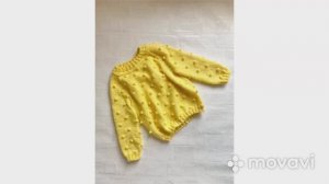 Джемпер с шишечками. Джемпер спицами. Детская кофта спицами.