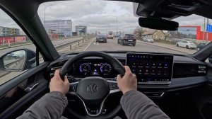 NEW 2024 Volkswagen Tiguan R-line 1.5l petrol | POV Test Drive - Consumption | 4K HDR Video quality