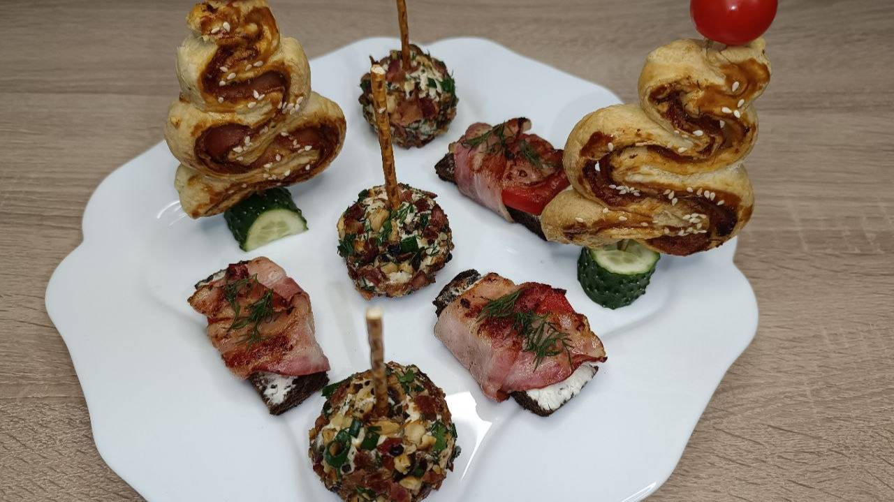 Оригинальные праздничные закуски.