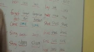 Irregular Verbs Rap Song
