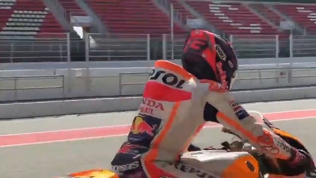 Marc Marquez test with Repsol Honda RC213V S Catalunya 2021 смотреть онлайн