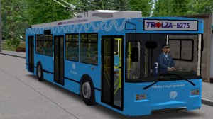 Поездка по карте Омнинск. Тролза 5275.03 МСК. Маршрут 5 OMSI 2