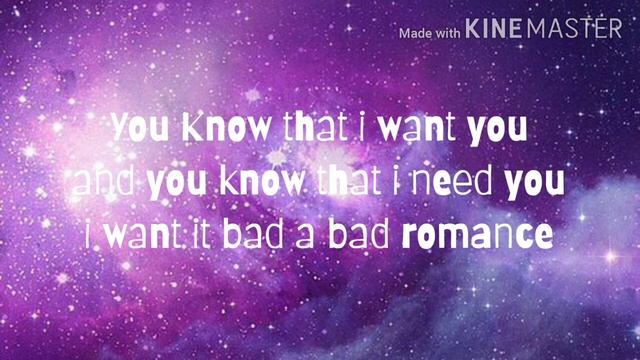 //Bad Romance//LYRICS// смотреть онлайн