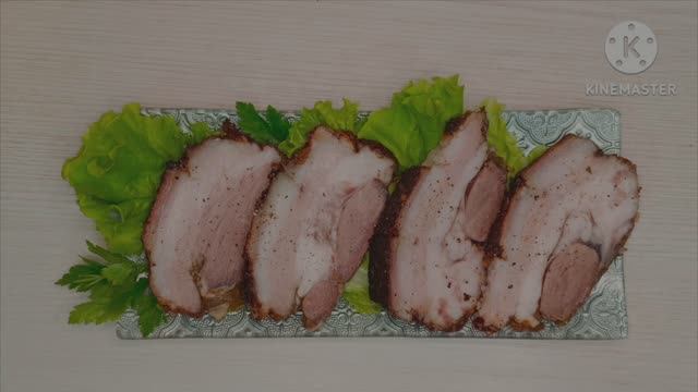 Сало запечённое в духовке. смотреть онлайн