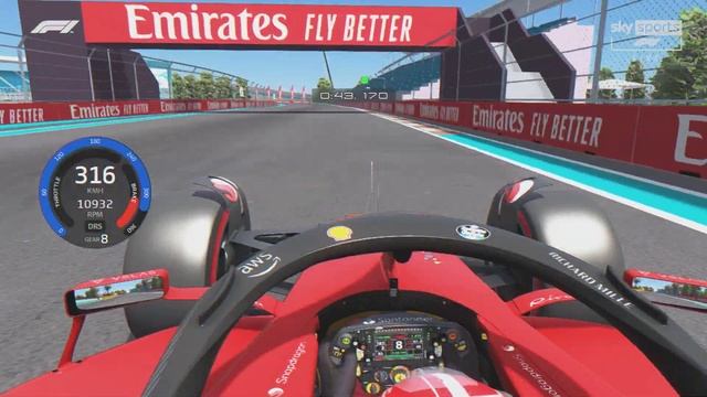 F1 2022 Miami Grand Prix Charles Leclerc's Onboard Pole Lap In Assetto Corsa PC смотреть онлайн