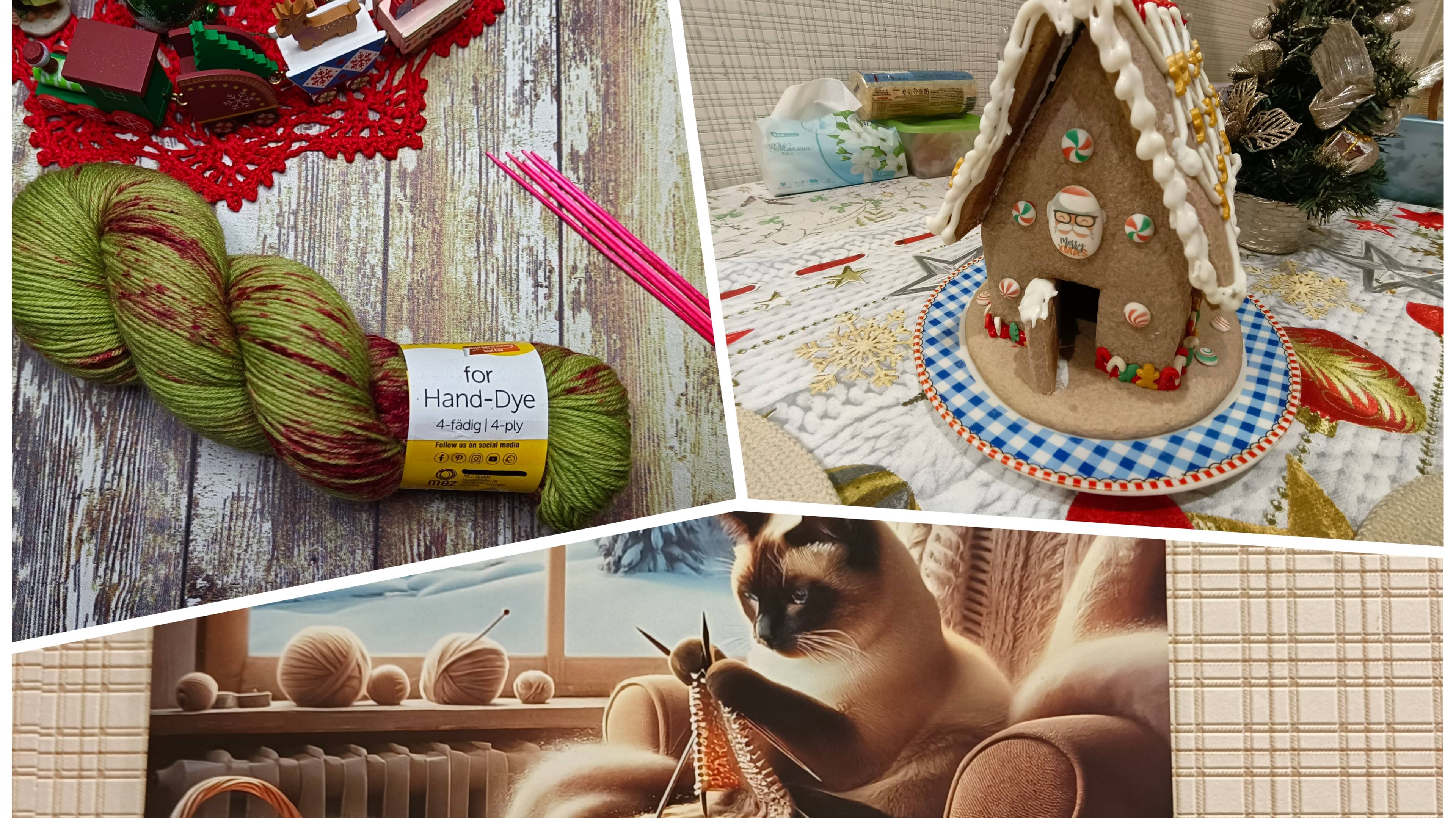 Начинаю носки Зима пришла Имбирный домик смотреть онлайн