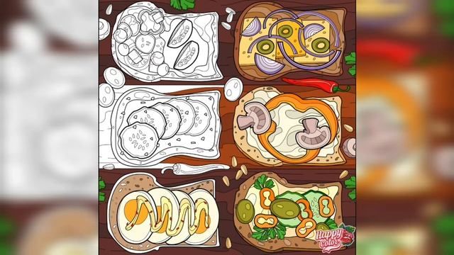 раскраска на телефоне/ бутерброды смотреть онлайн