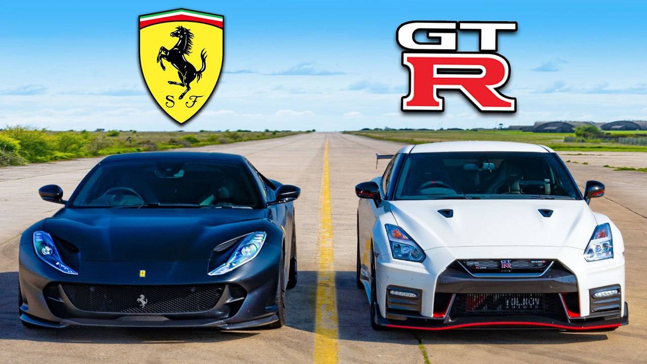 Кто победит в заезде: Ferrari V12 или же NISMO V6? смотреть онлайн