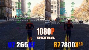 RYZEN 7 7800X3D vs ULTRA 7 265KF || PC GAMES BENCHMARK TEST ||