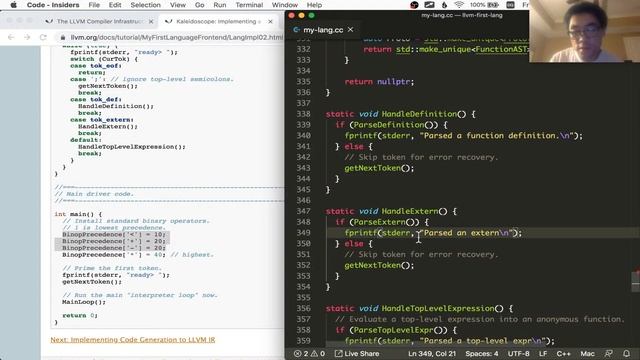 LLVM Tutorial#6: Compilation Trouble смотреть онлайн