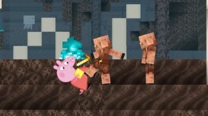 Compilation The Epic Battle of Peppa Pig vs. 3 Hunters in Minecraft  - Complete Speedrunner Story!