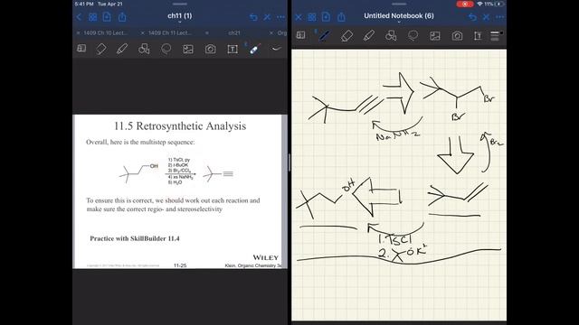 Organic 1 Ch 11 part 2: Retrosynthesis смотреть онлайн