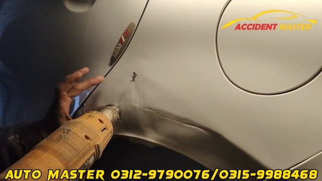 Toyota Aqua Rear quarter panel PDR Dry Dent Paintlees remove.... смотреть онлайн