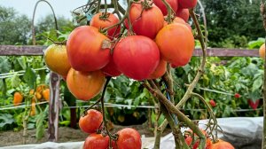 Эти детерминантные томаты созревали первыми в открытом грунте