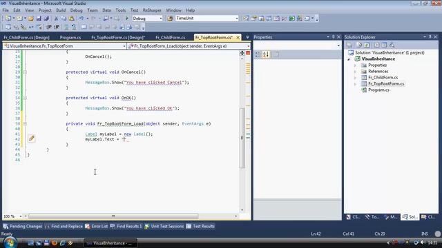 [C#, WinForms] Visual inheritance: basic usage and common pitfalls смотреть онлайн