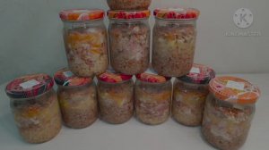 Бюджетная тушенка из свиной головы.