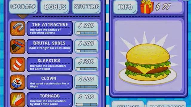 летающий бургер (Flash game) смотреть онлайн