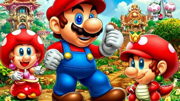 Super Mario All-Stars + Super Mario World (3 уровень)