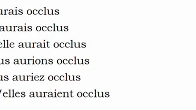 Изучение французского языка = Спряжение глаголов = Occlure смотреть онлайн