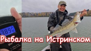 Рыбалка с гидом на Истринском водохранилище поздней осенью 2024г