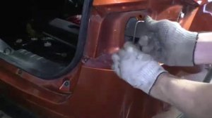 Как снять задний бампер лада веста