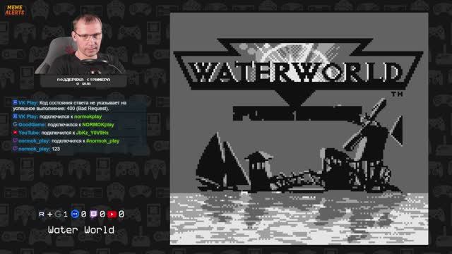 Water World - играем на [ GameBoy 8-BIT ] (СТРИМ) смотреть онлайн