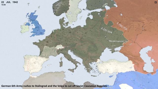 Вся Вторая Мировая война на КАРТЕ смотреть онлайн