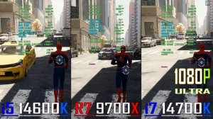 INTEL i5 14600K vs RYZEN 7 9700X vs INTEL i7 14700K || PC GAMES BENCHMARK TEST ||