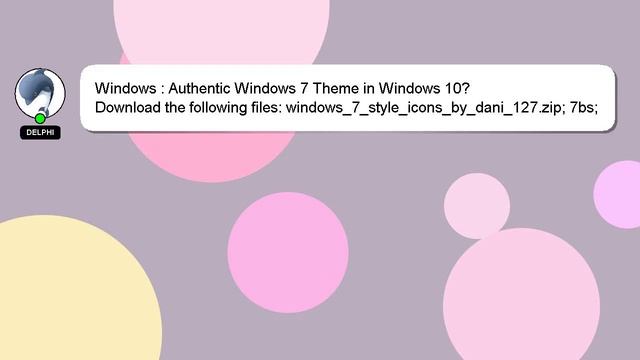 Windows : Authentic Windows 7 Theme in Windows 10? смотреть онлайн