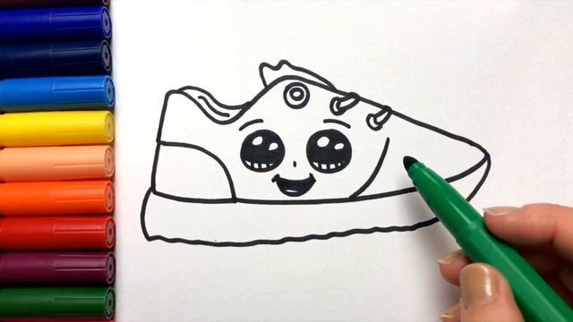 Kolay Çizimler | Spor Ayakabı Nasıl Çizilir | Kawaii Resim Çizimleri смотреть онлайн