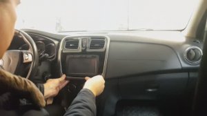 Как снять штатную магнитолу Рено сандеро 2, всё просто !
