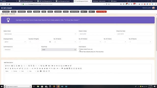 Travel Management System: How to Create a Hotel voucher in hindi | Hotel Voucher Generator смотреть онлайн