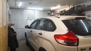 снятие заднего фонаря лада икс рей