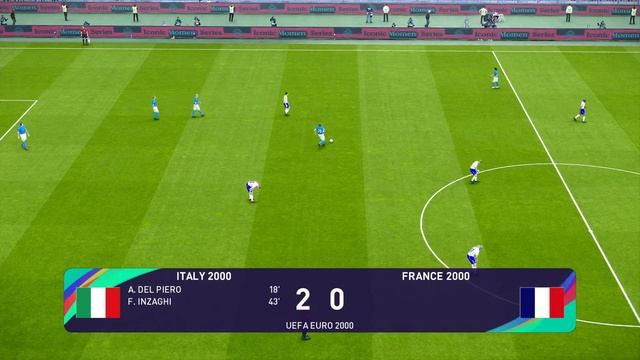 eFootball PES 2021 SEASON UPDATE CLASSIC PATCH EURO 2000 ITALY vs FRANCE смотреть онлайн