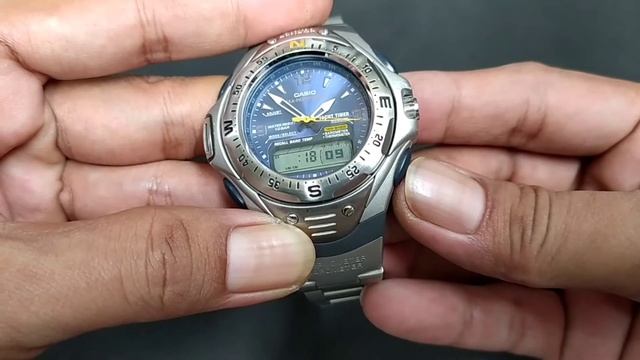 Casio SEA-PATHFINDER SPF-50 Twin-Sensor Yacht Timer Thermometer Barometer || Time & Date Setting смотреть онлайн