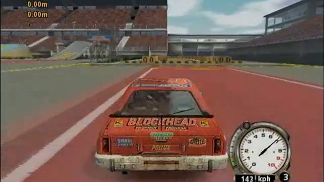 FlatOut PlayStation 2 Gameplay - Long Jump смотреть онлайн