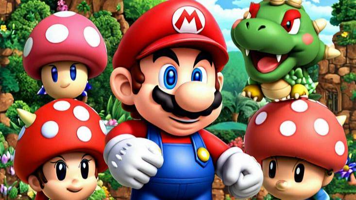 Super Mario All-Stars + Super Mario World (4 уровень)