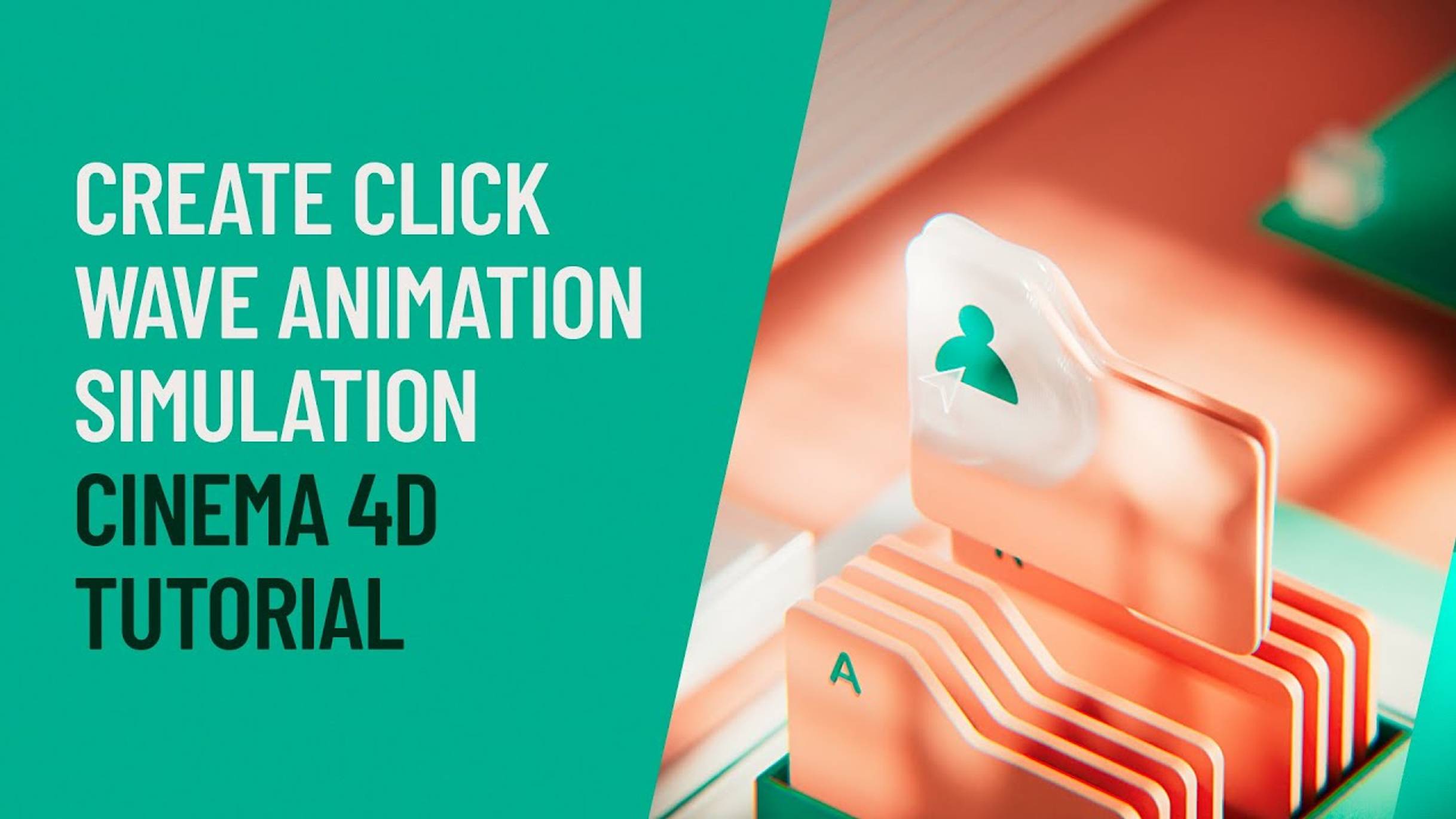 Cinema 4D Tutorial - Create click wave animation simulation смотреть онлайн