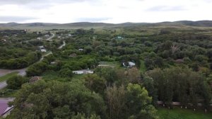 Алтай. село Огни. Полёт над селом