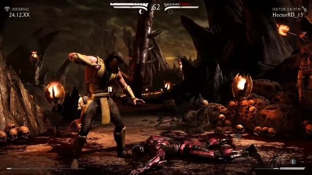 Mortal Kombat X HectorRD 15 (Sektor) VS 24. 12.XX (Scorpion) Online смотреть онлайн