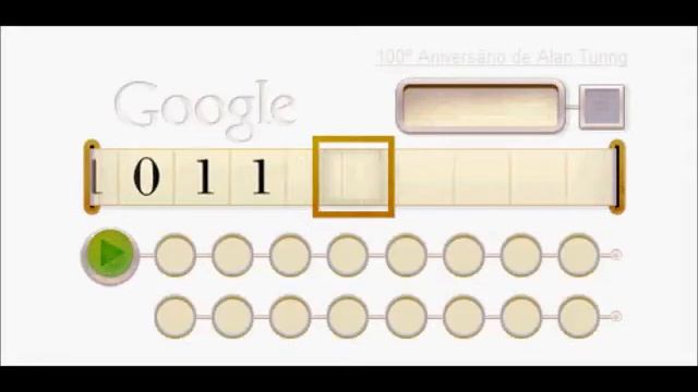 Doodle Google Alan Mathison Turing. смотреть онлайн