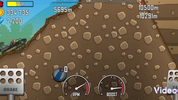 hill climb racing/курс молодого бойца/10703 метров на супер внедорожнике