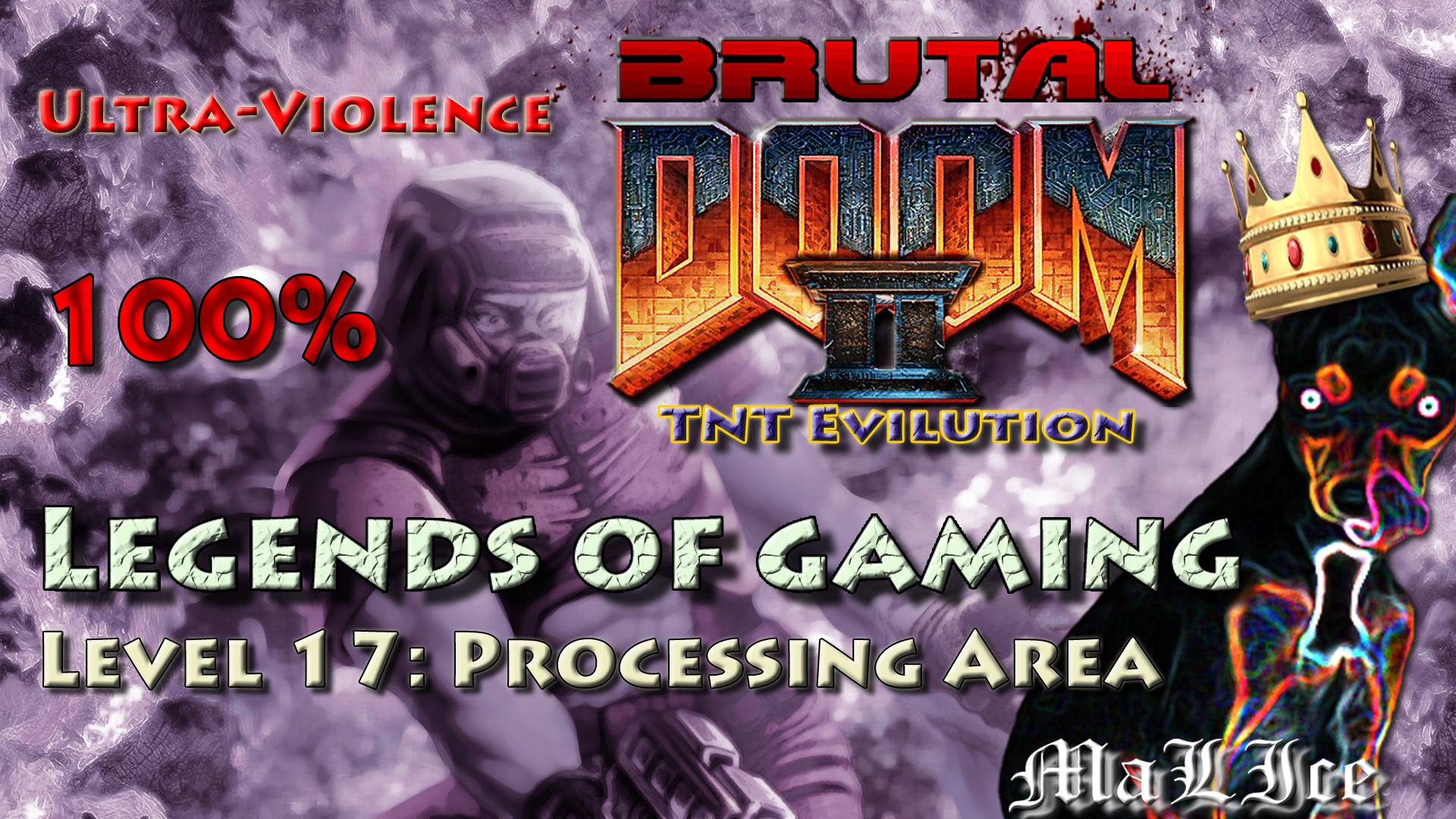 Brutal Doom 2 TNT: Evilution - Level 17: Processing Area