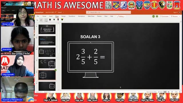 🔴[LIVE] MATH IS AWESOME : TAMBAH PECAHAN (BAHAGIAN 2) oleh GURU-GURU MIA смотреть онлайн